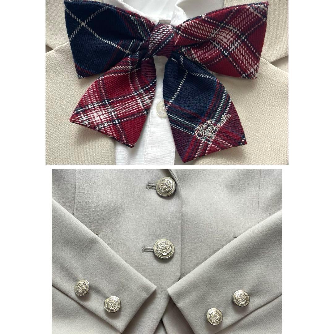 高級感✨ポンポネット フォーマル 160 卒服 チェック ベージュ 水色 赤