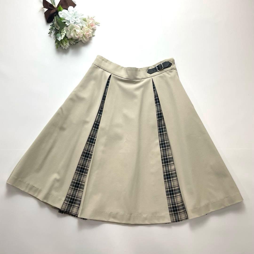 高級感✨ポンポネット フォーマル 160 卒服 チェック ベージュ 水色 赤