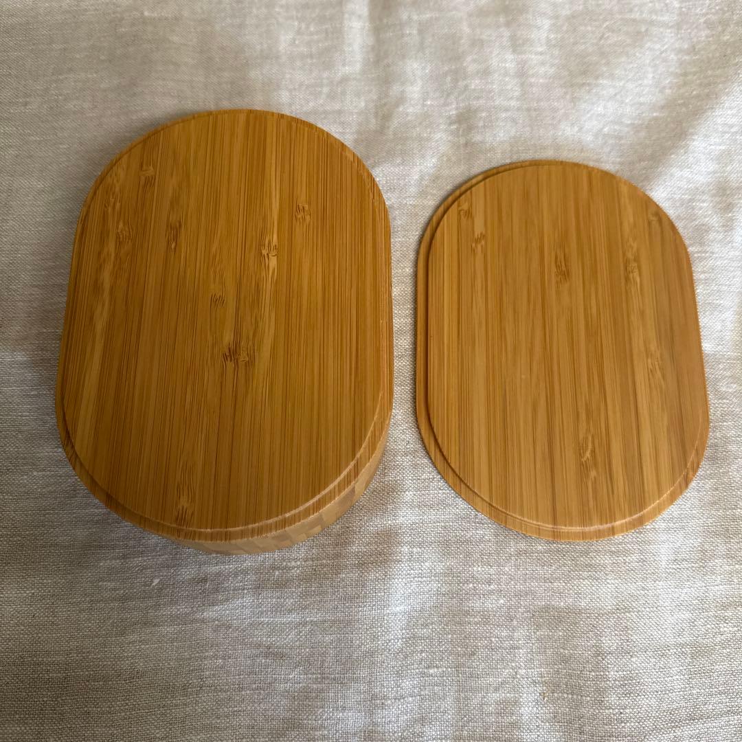 おた様　京都　公長齋小菅　お弁当箱　楕円と長方二段　2点おまとめ