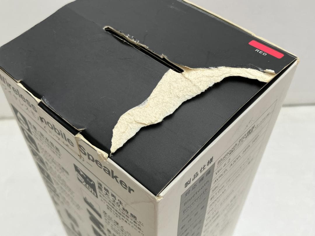 ★美品★オウルテック　Bluetoothスピーカー レッド OWL-BTSP06