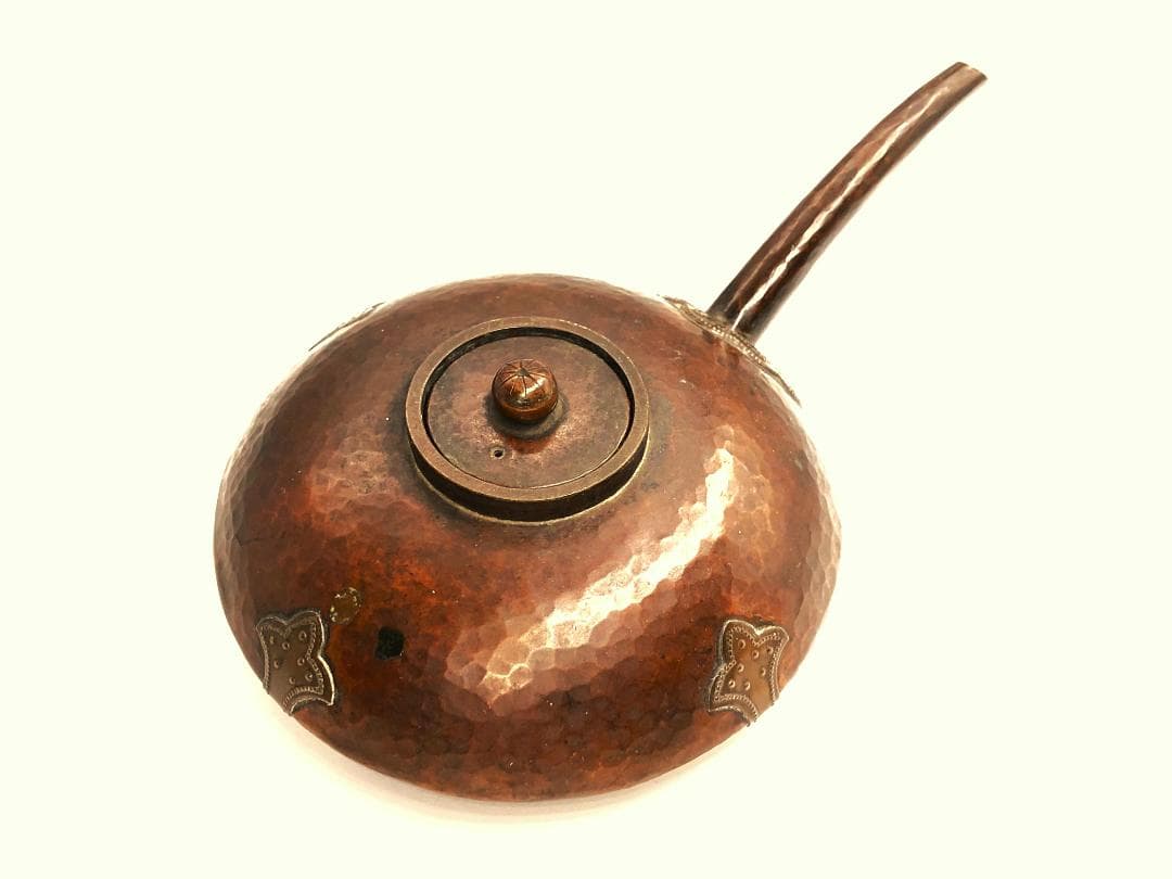 【 銅虫 花水注 】　安芸金工　銅蟲　江戸時代