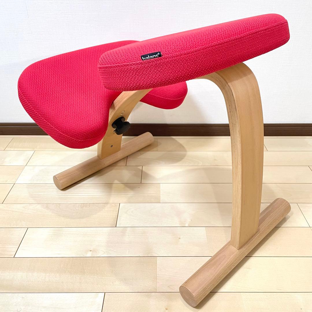 バランスラボ バランスチェア バランスイージー レッド 中古美品