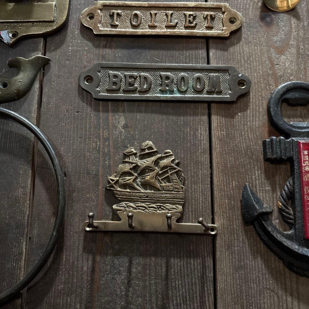 ビンテージ　マリン系　ブラス　雑貨