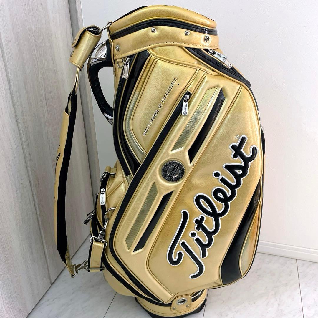 希少　正規品　良品　タイトリスト　メダリオン　3点式　キャディバッグ　ツアー