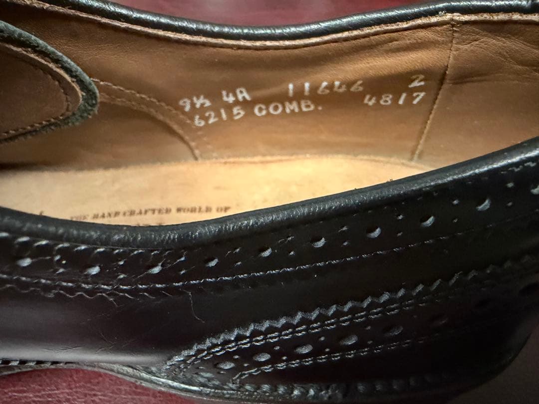 球*腸様 アレンエドモンズフルブローグ9ハーフ