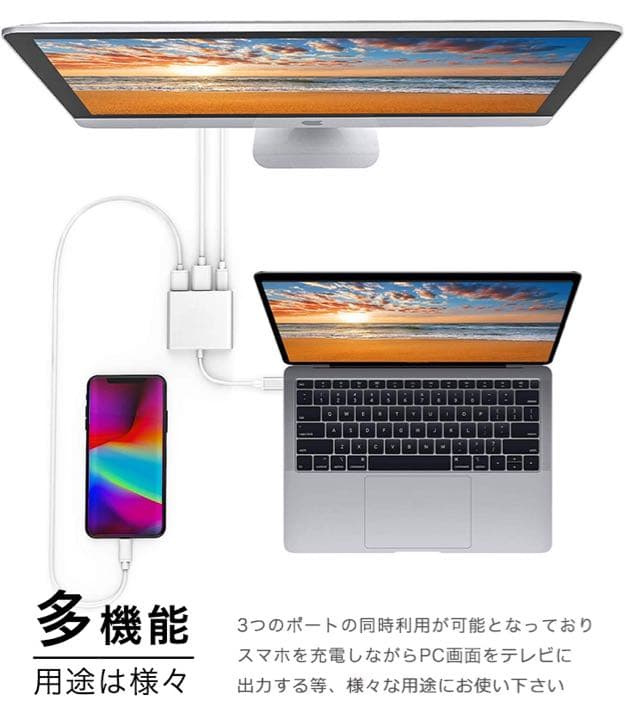 変換アダプタ Type-C変換アダプタ USBアダプタ 変換 多機能