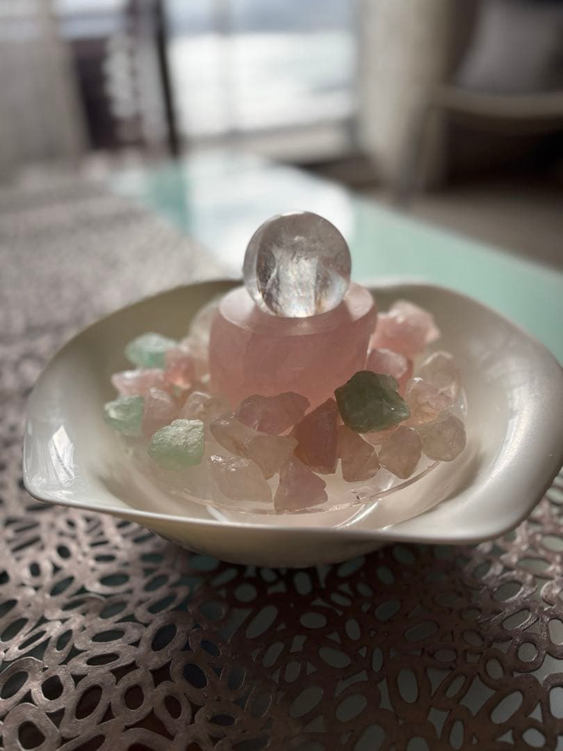 正規品|クリスタルファウンテン ローズクォーツ