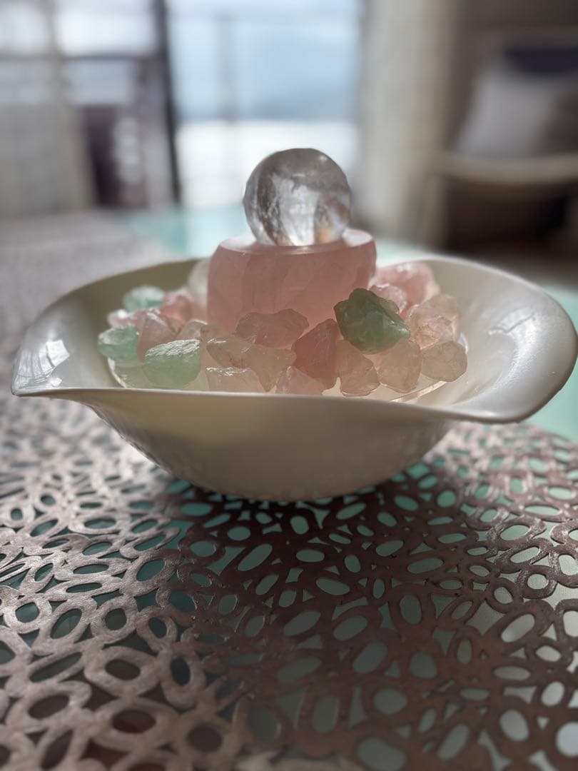 正規品|クリスタルファウンテン ローズクォーツ