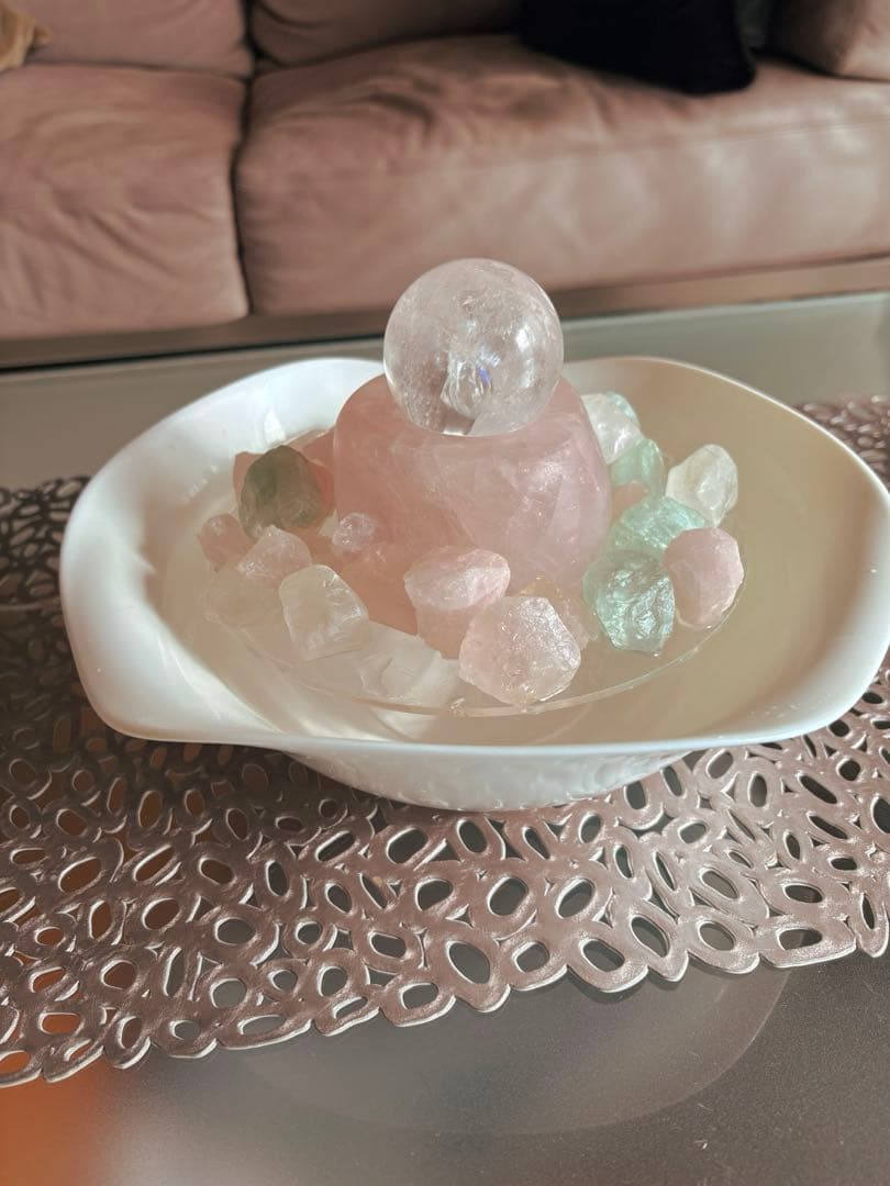 正規品|クリスタルファウンテン ローズクォーツ
