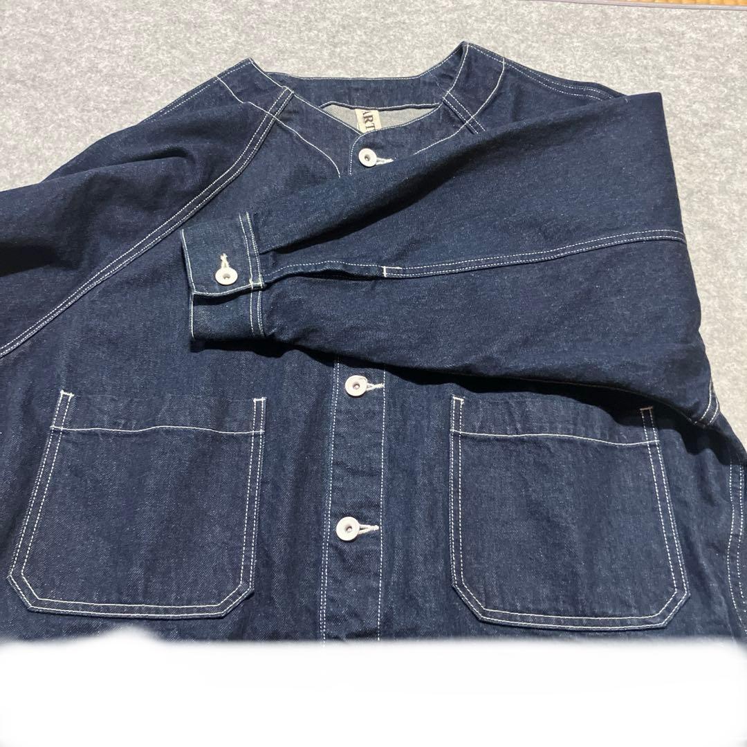 ARTE POVERA ノーカラー デニムジャケット