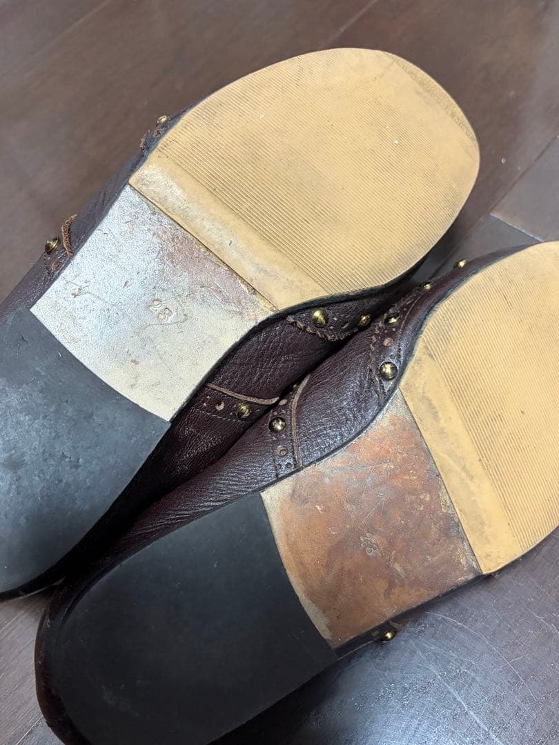 【COMME des GARCONS】コムデギャルソン／スタッズ付レザーシューズ