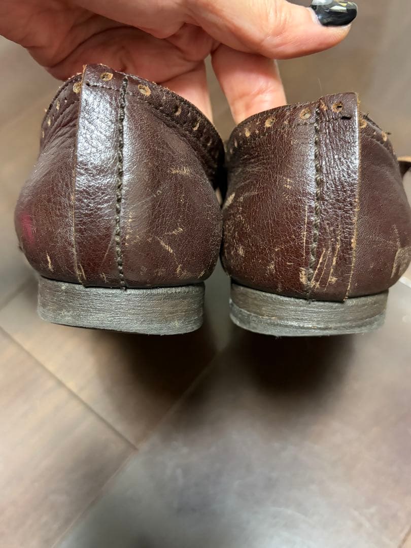 【COMME des GARCONS】コムデギャルソン／スタッズ付レザーシューズ