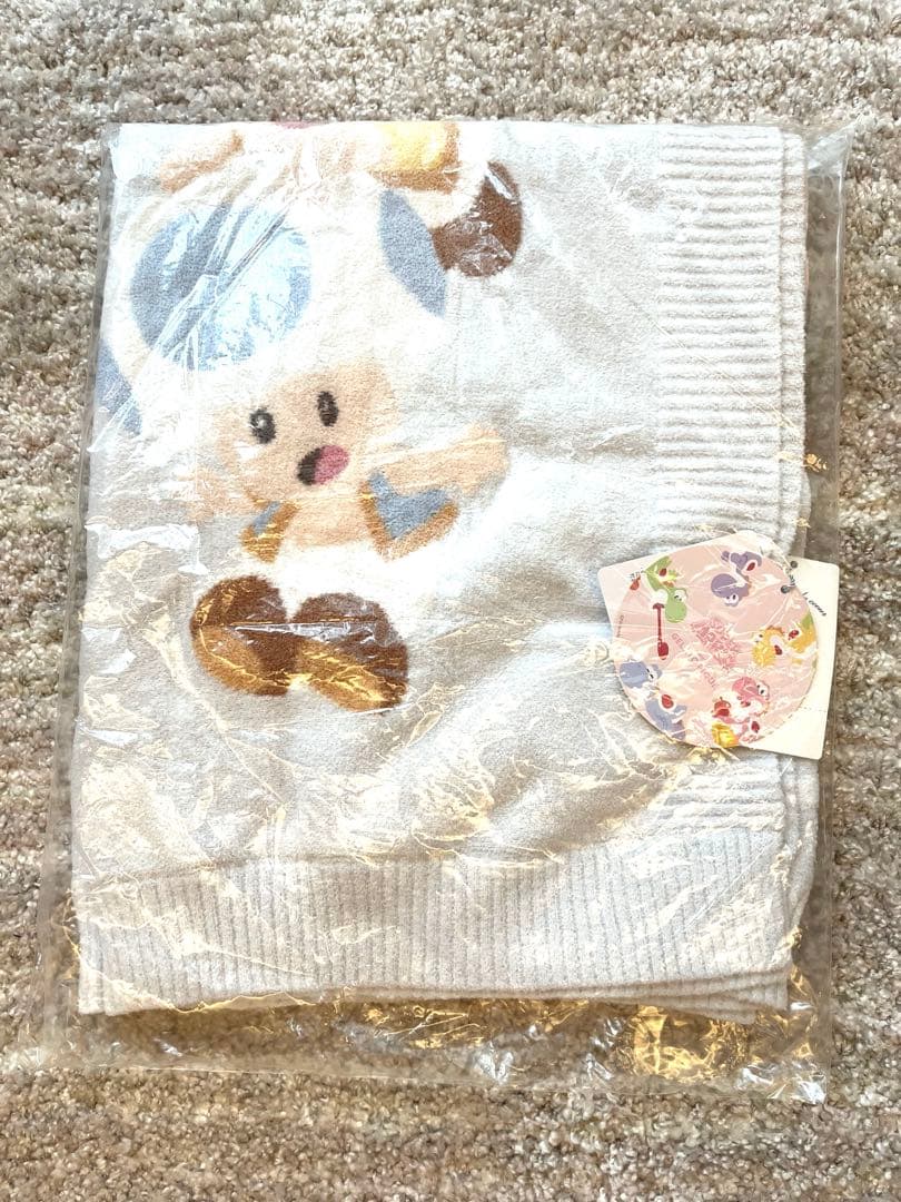 ジェラートピケ　【スーパーマリオ】　キノピオ　ブランケット　水色