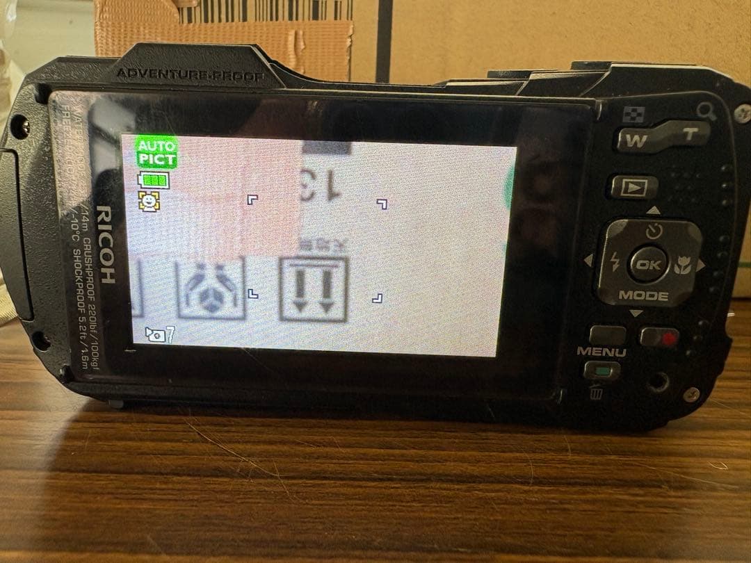 RICOH WG-40 防水コンパクトデジタルカメラ 動作確認済