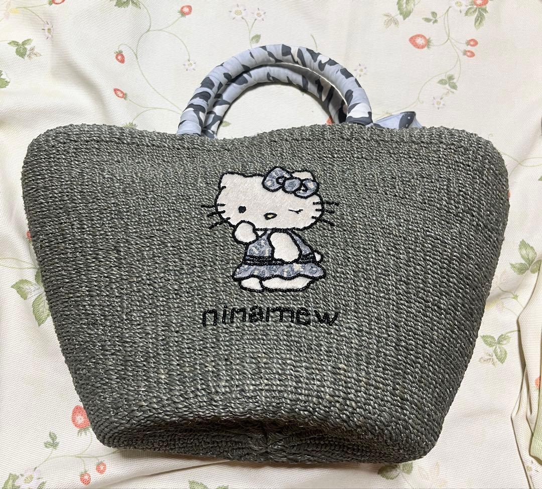 ★定価56000円＋税★ニーナミュウ★ハローキティコラボかごバッグ★2色セット★