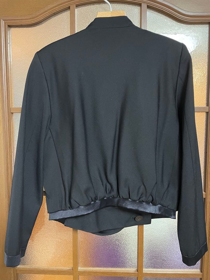 【希少】ISSEY MIYAKE ノーカラードレープジャケット ブラック