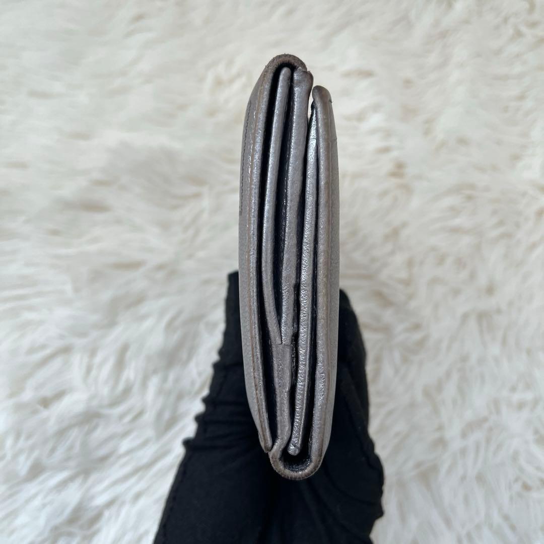 Yves Saint Laurent Yメール シルバー 長財布 ヴィンテージ