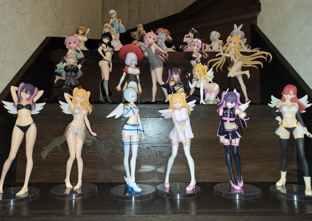 美少女アニメキャラクターフィギュア①開封品25体セット