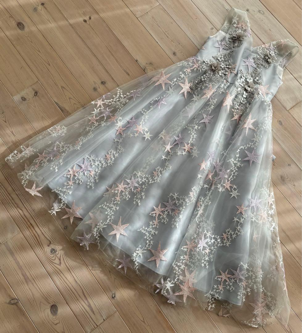 ロングドレス　グレー　140