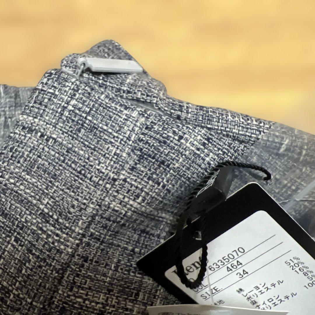 新品未使用！2023年　ツィードワイドパンツ 34