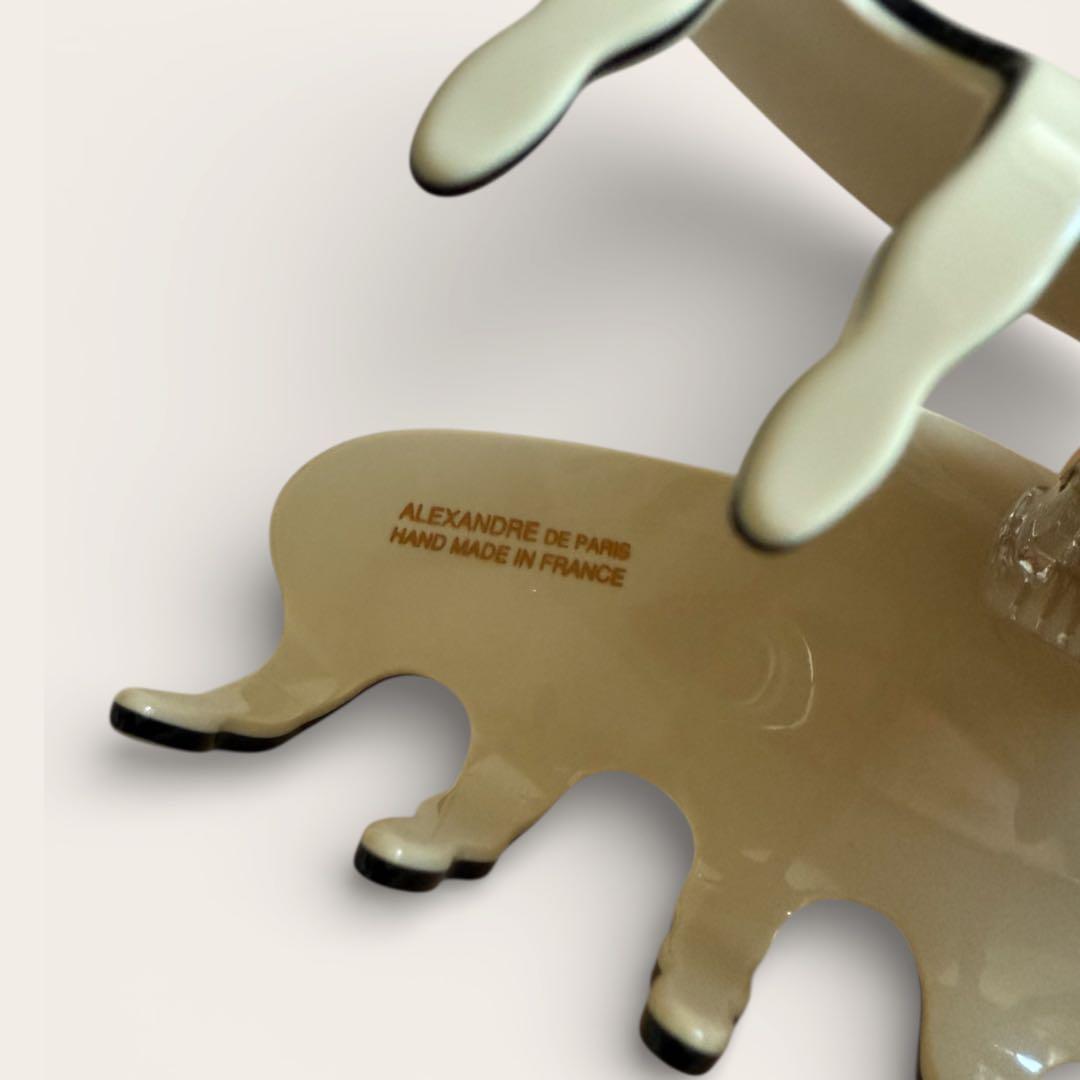 ALEXANDREDEPARIS アレクサンドルドゥパリ　ヘアクリップ 巾着付き