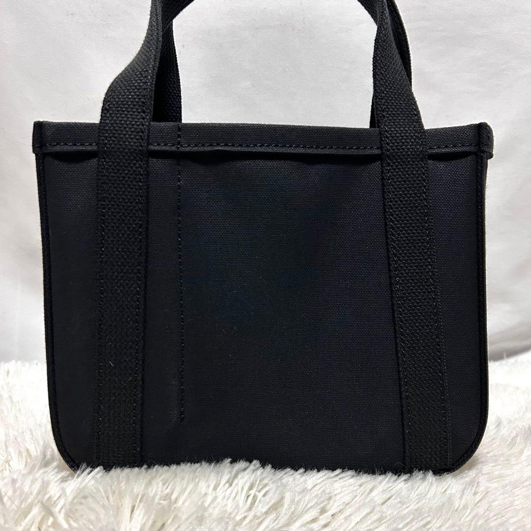 chacoli トートバッグ　キャンバス　スモール　ブラック　レザー