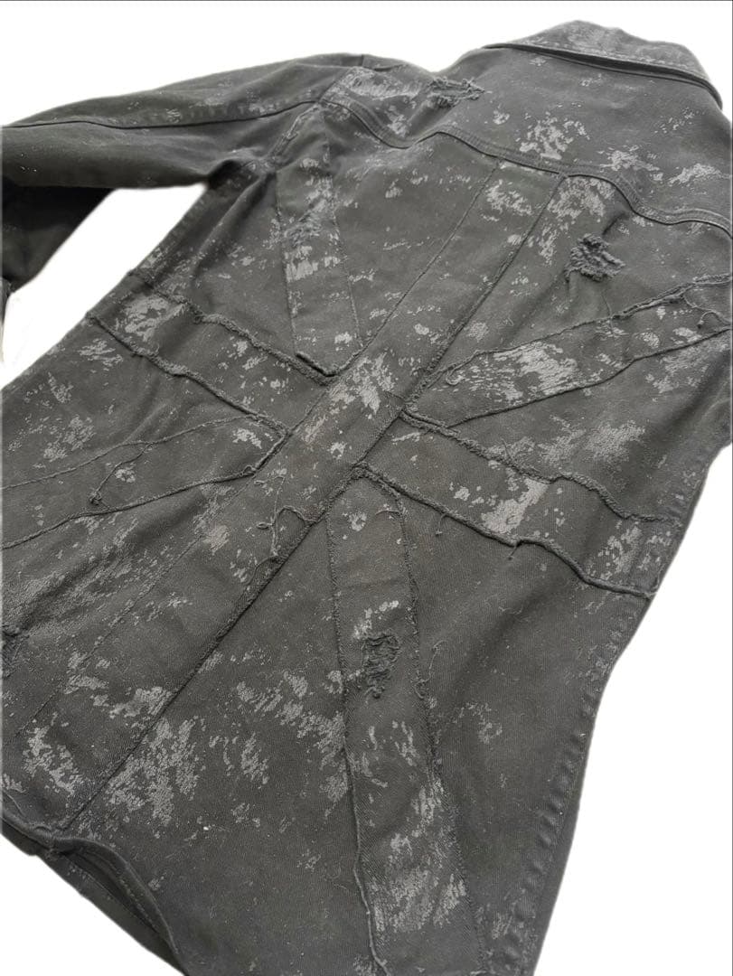 Xfrm JURY BLACK スタッズ コーティング ユニオンジャック jkt