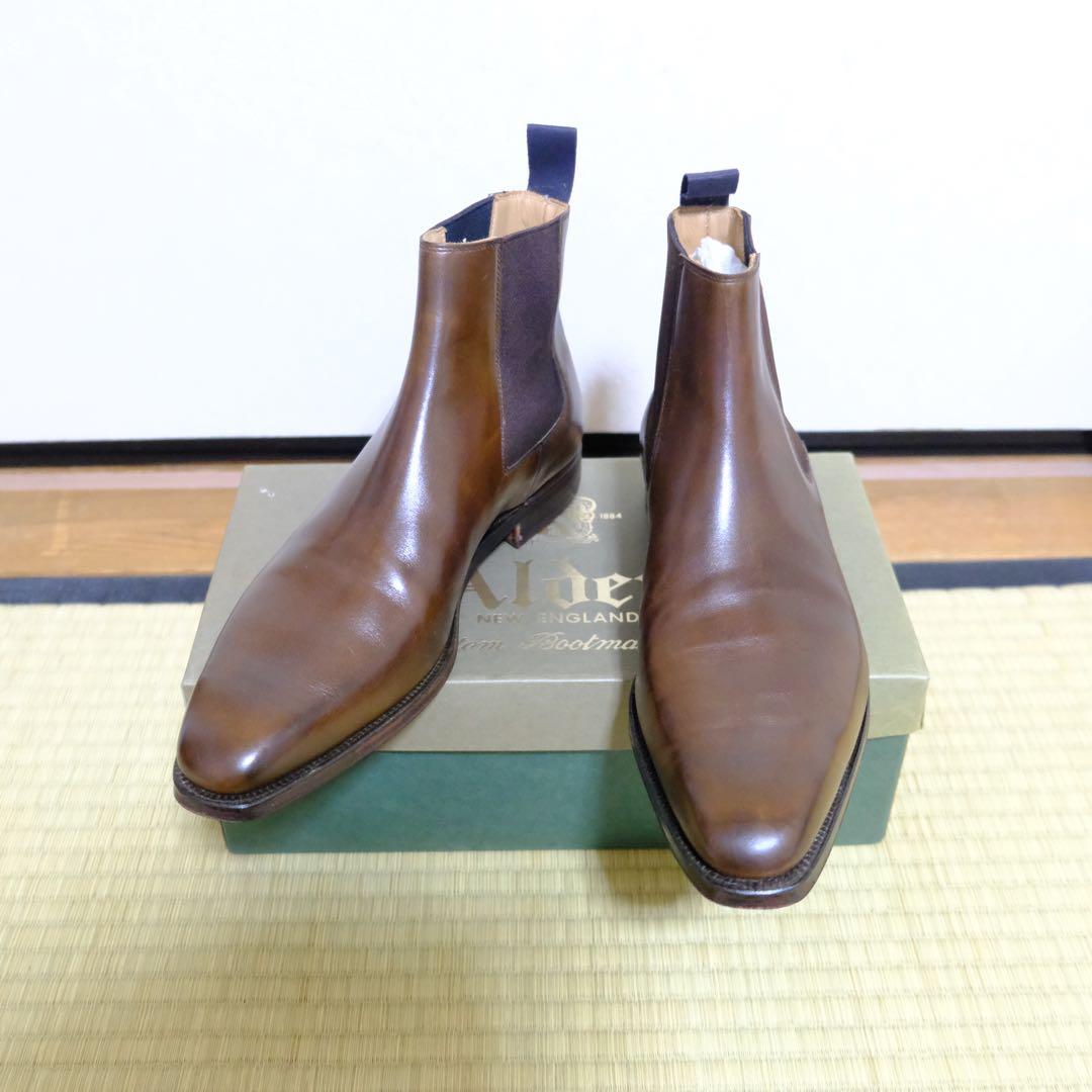 [新品同様]クロケット＆ジョーンズLINGFIELD7EUK348ラストブラウン