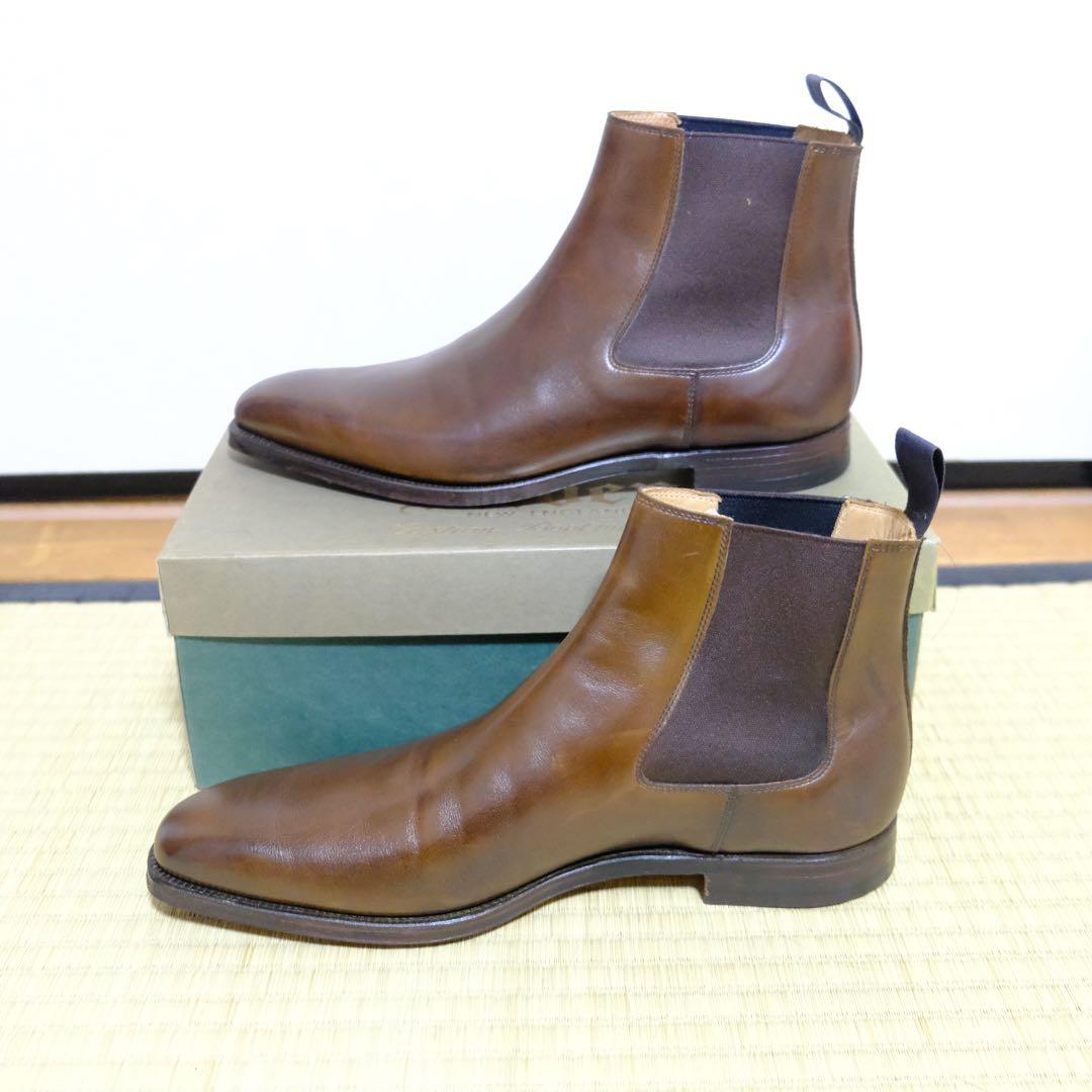 [新品同様]クロケット＆ジョーンズLINGFIELD7EUK348ラストブラウン