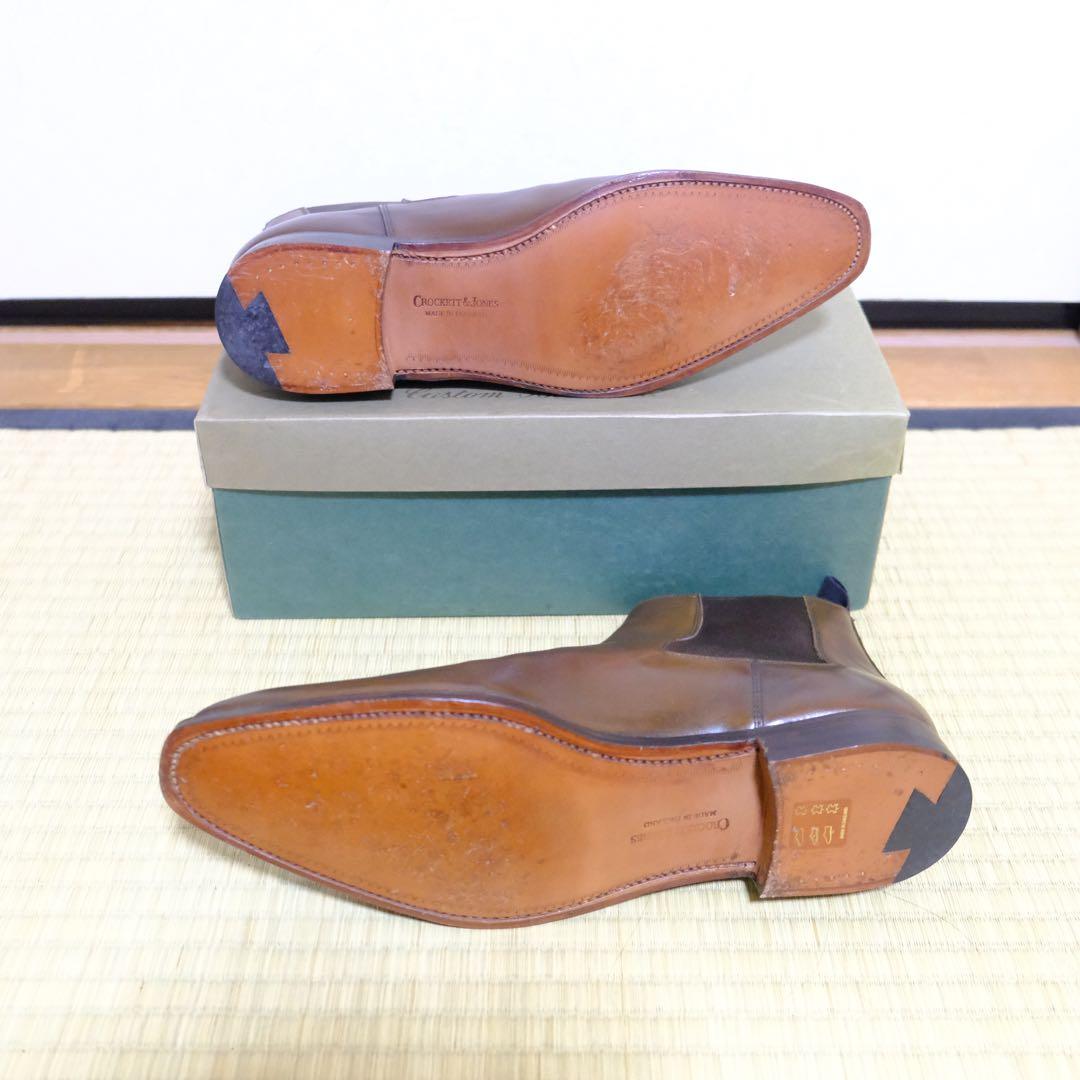 [新品同様]クロケット＆ジョーンズLINGFIELD7EUK348ラストブラウン