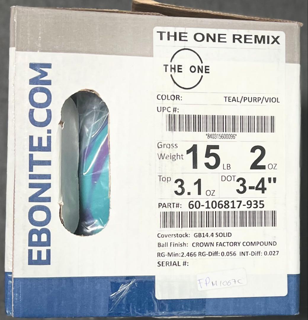 ★15ポンド新品★ザ ワン リミックス★EBONITE THE ONE★