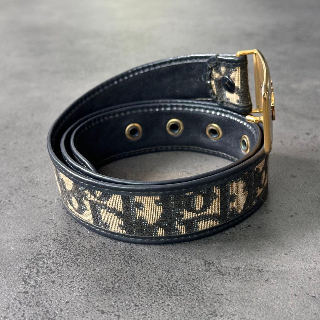小物 Dior CD Logo Trotter Pattern Belt y2k