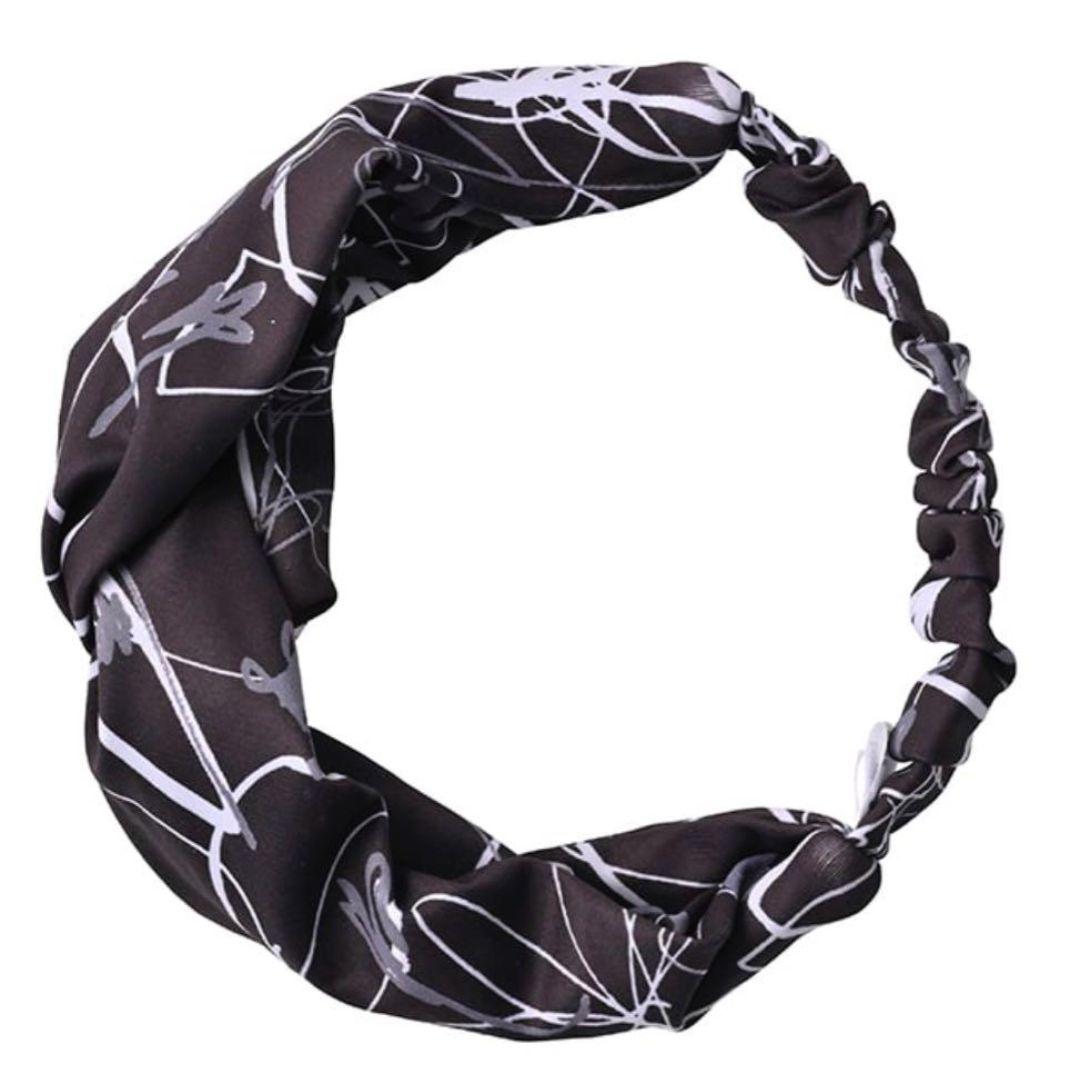 【即日発送】3点セット／リボンフラワープリントレギンス・ブラトップ・ヘアバンド