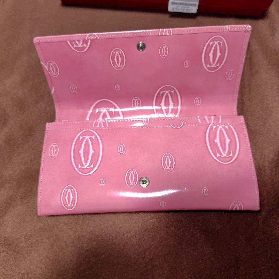 カルティエ Cartier ピンク 長財布　ハッピーバースデー