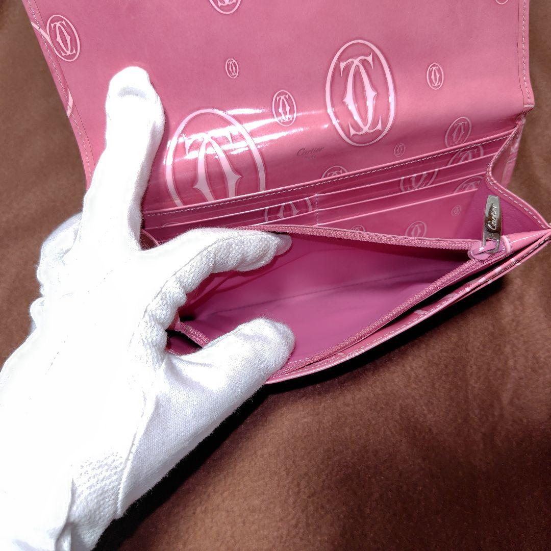 カルティエ Cartier ピンク 長財布　ハッピーバースデー
