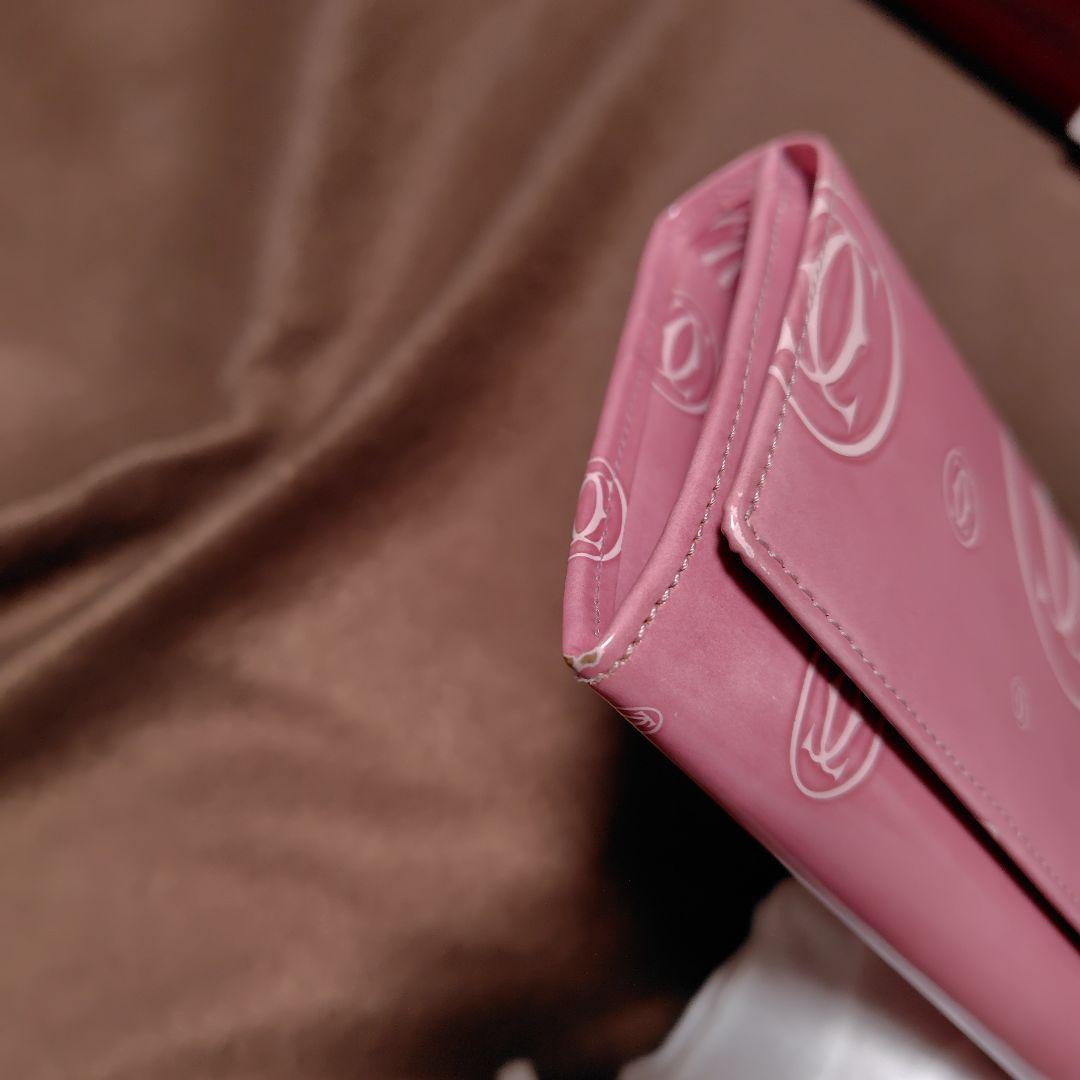 カルティエ Cartier ピンク 長財布　ハッピーバースデー