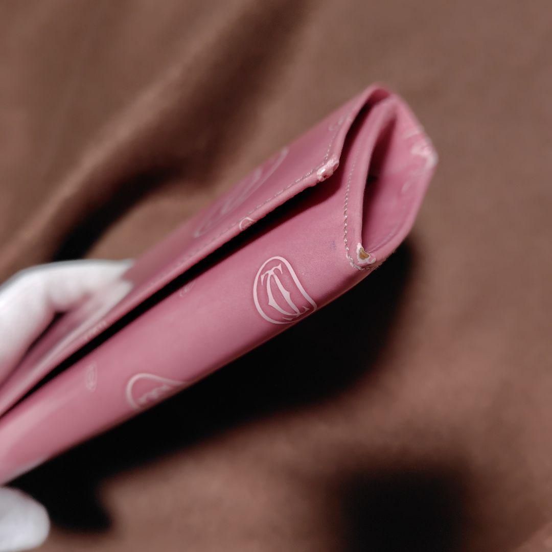 カルティエ Cartier ピンク 長財布　ハッピーバースデー
