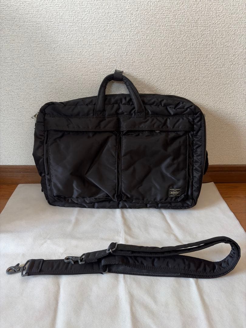 美品　PORTER TANKER 3WAY BRIEFCASE ブラック