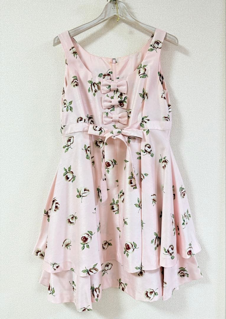 ジーザスディアマンテ　お散歩ワンピース　薔薇柄　姫系　姫ギャル　リボン　ロリータ