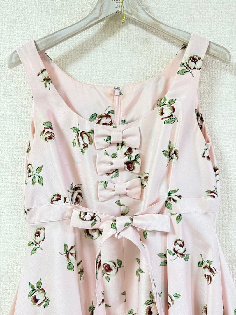 ジーザスディアマンテ　お散歩ワンピース　薔薇柄　姫系　姫ギャル　リボン　ロリータ