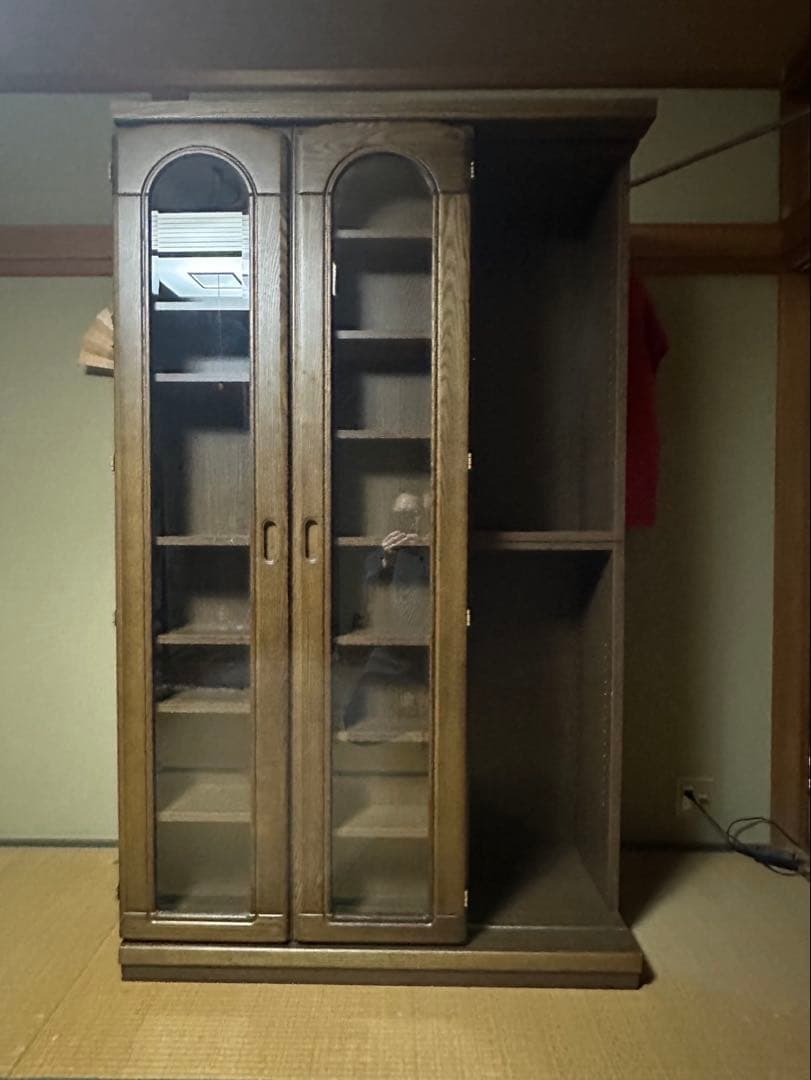 木製スライド式本棚