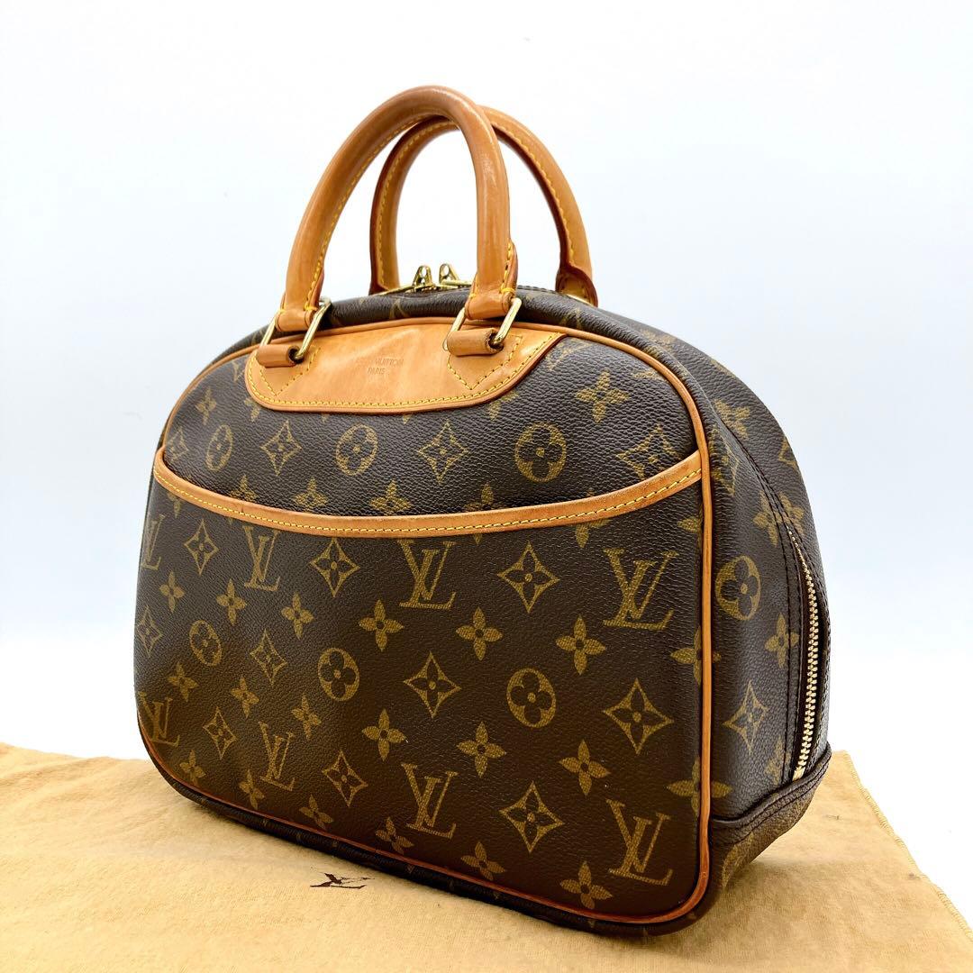 【LOUIS VUITTON】トゥルーヴィル　モノグラム　ハンドバッグ　PVC