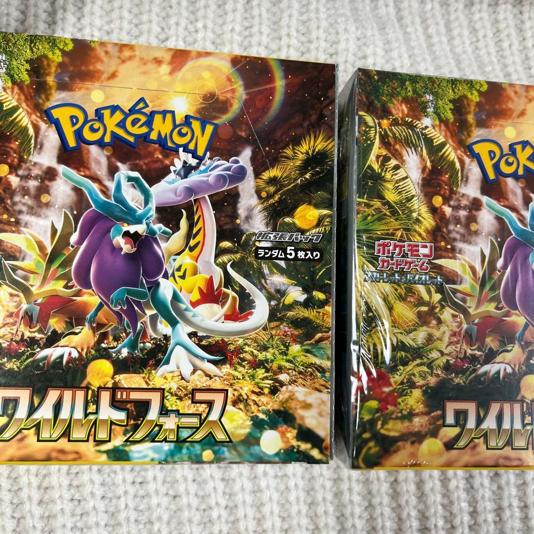 ポケモンカードゲーム ワイルドフォース 5パック入り　二箱