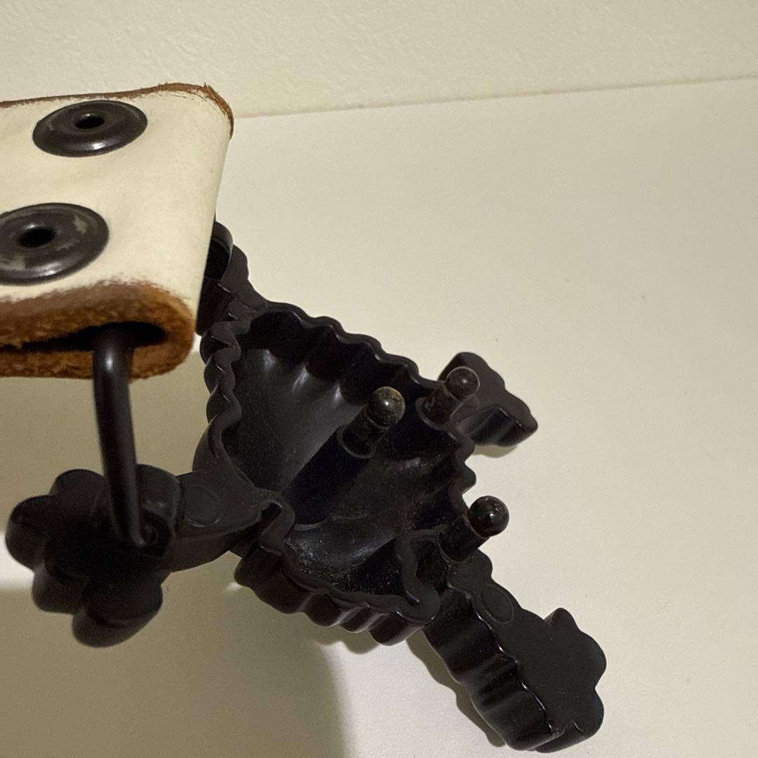 OAKLEY/スカルバックル/ベルト/ホワイトレザー/メンズ