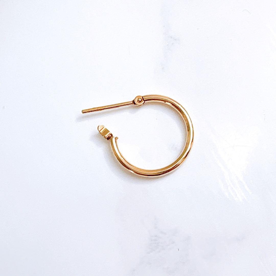 K18 フープピアス / 片耳