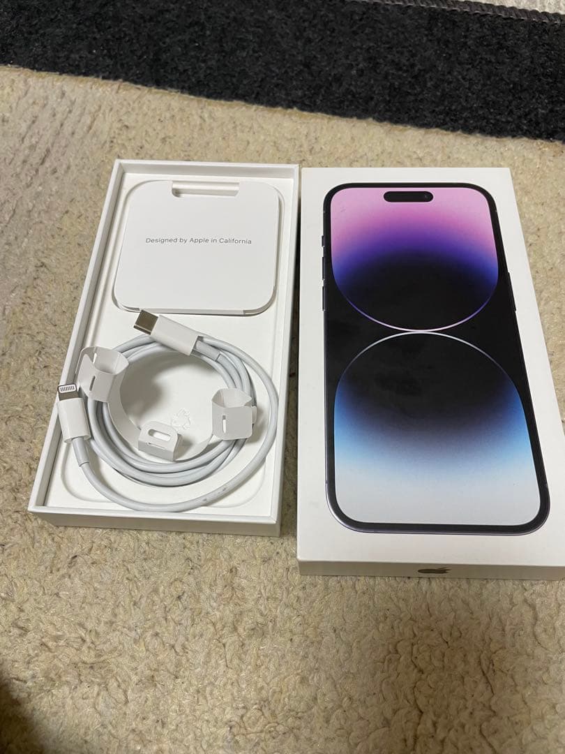 Apple iPhone 14 Pro パープル 本体とケース