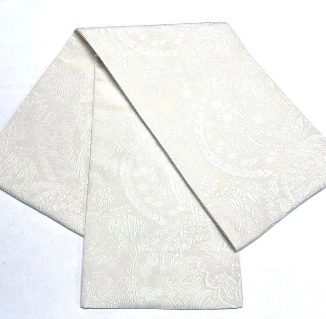 成人式　振袖　白袋帯 花柄美品