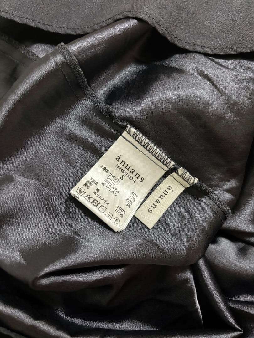 anuans ボートネックイレギュラーヘムドッキングニットワンピース⋈﻿