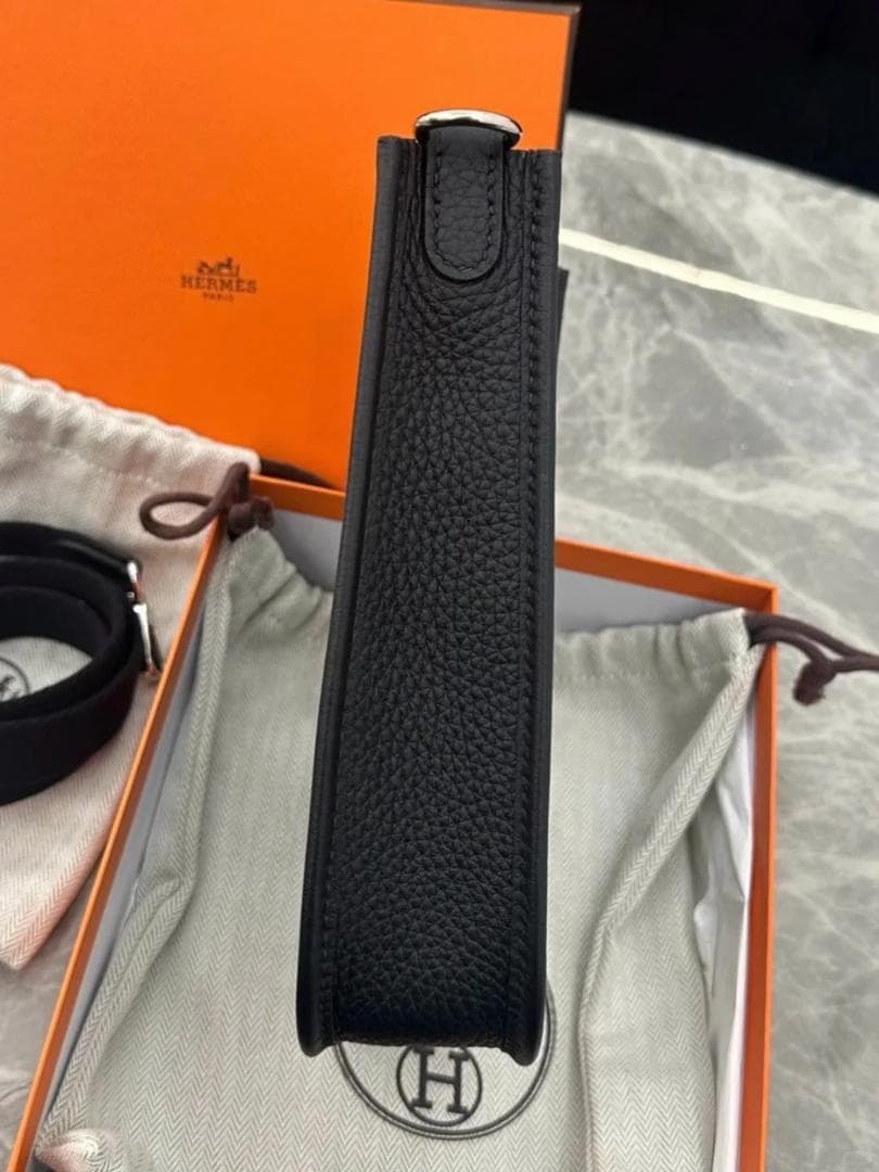 HERMES ミニエブリン TPM 黑×シルバー金具