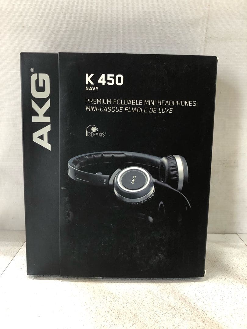 HF177【新品未開封】AKG K450 NAVY 折りたたみ式ヘッドホン